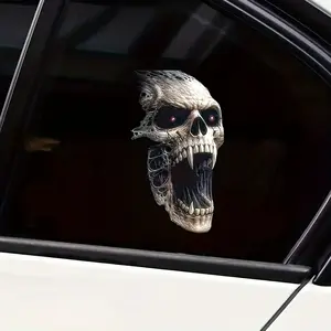 Halloween Skull Vinyl Decal Sticker Car Wall Laptop Truck Motorcycle Scratchproof Cool Horror Decor Gift Premium Skull Stickers