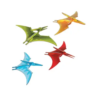 21" Dino-Mite Pterodactyl 3D Ceiling Decorations - 4 Pc.