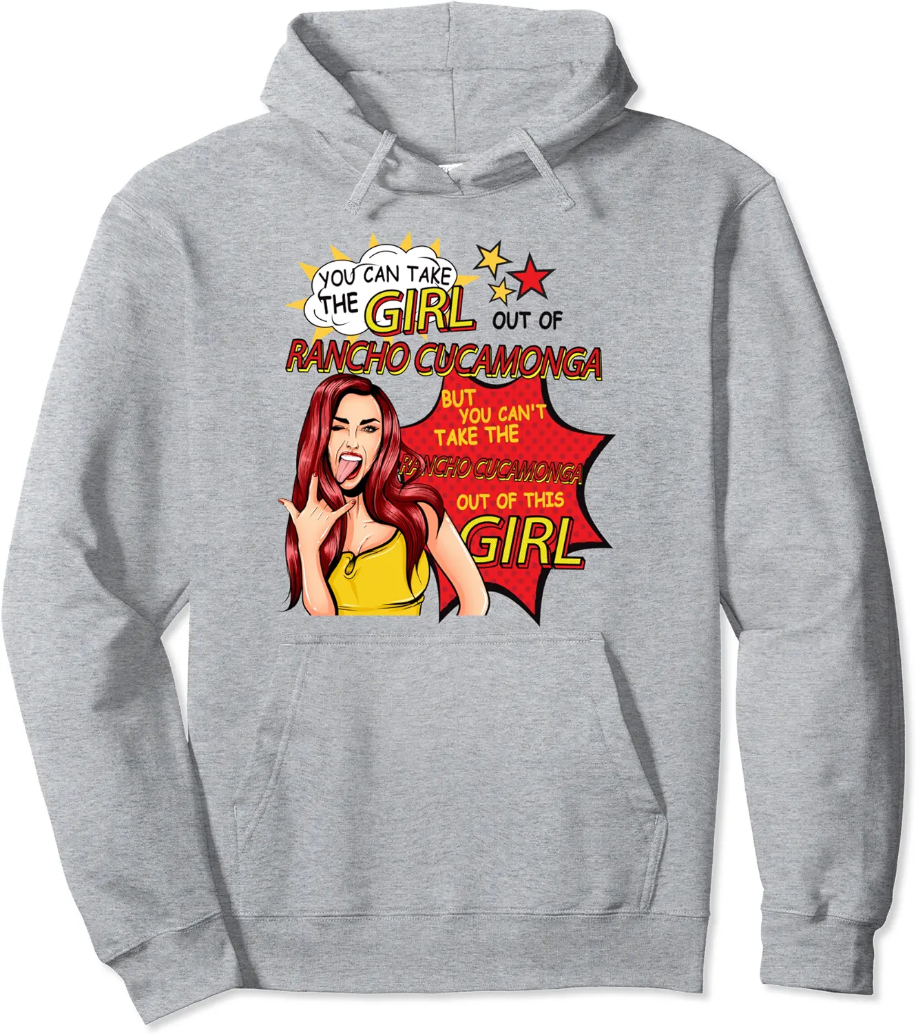 Proud Woman From Rancho Cucamonga Girl From Rancho Cucamonga Pullover Hoodie - Nallelycor Shop 79B09MHB17TQ
