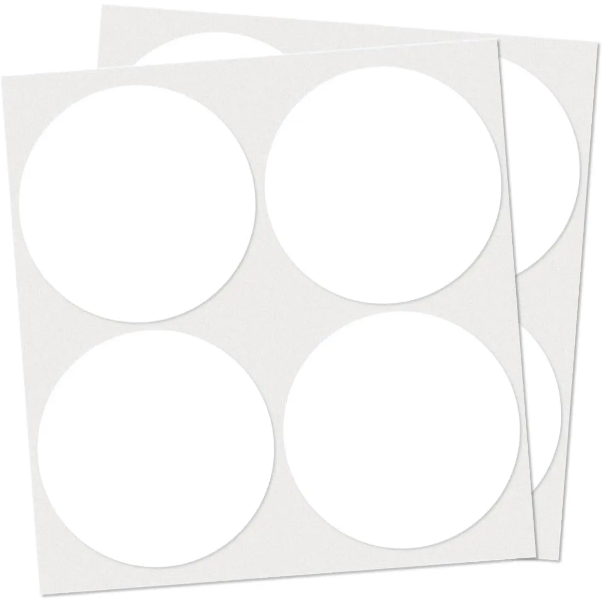 40 count Dot Stickers 4" Round Labels Large Circle Color Coding Moving  Price Tags for Office Classroom  Yard  Line up White