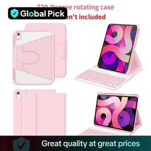 stwmooce folding wireless keyboard with case & pencil holder, 1 set gift, protect case with stand for 10.9 ipad case air4/5&11 ipad air(m2), tablet accessories, tablet keyboard, digital products