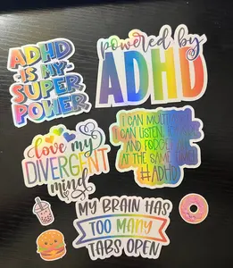 ADHD Holographic Sticker Pack – Water Resistant