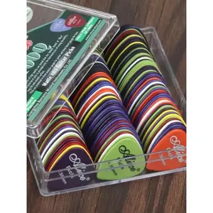 18pcs/50pcs 100D Guitar Pick Set, High-quality ABS Material Pick, Durable, Diverse Colors, Suitable for Acoustic Guitar, Electric Guitar and Bass, A Gift for Guitar Lovers