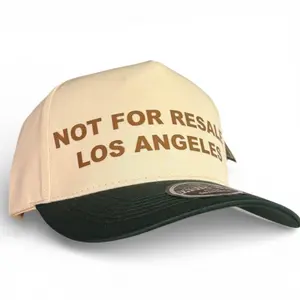Not For Resale Los Angeles Cream & Green Snapback Hat