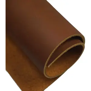 Brown Tooling Leather Square 5-6 oz. (2.0-2.4mm) Thickness Size 12"x48" Cowhide Leather for Crafts Tooling Sewing Hobby Workshop Crafting