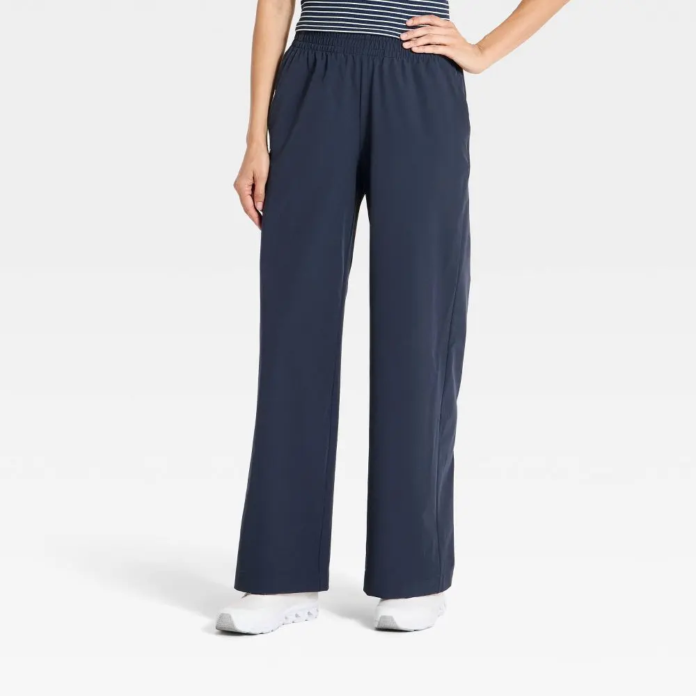Women's Mid-Rise Woven Travel Pants - All In Motion