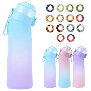 Water Bottle with Multiple Flavors, 22oz Fruit Scented Water Cup, BPA-Free, Sugar-Free, Perfect for Outdoor Sports & Gifts