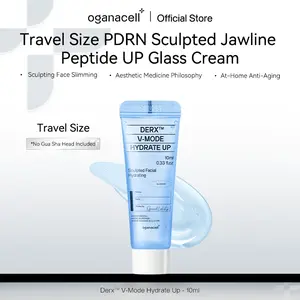 Oganacell Travel Size PDRN Glass LiftSculpting Cream – De-Puffing & Lifting Peptide Glow Cream for Facial Sculpting, Korean skincare Jawline Definition & At-Home Skincare