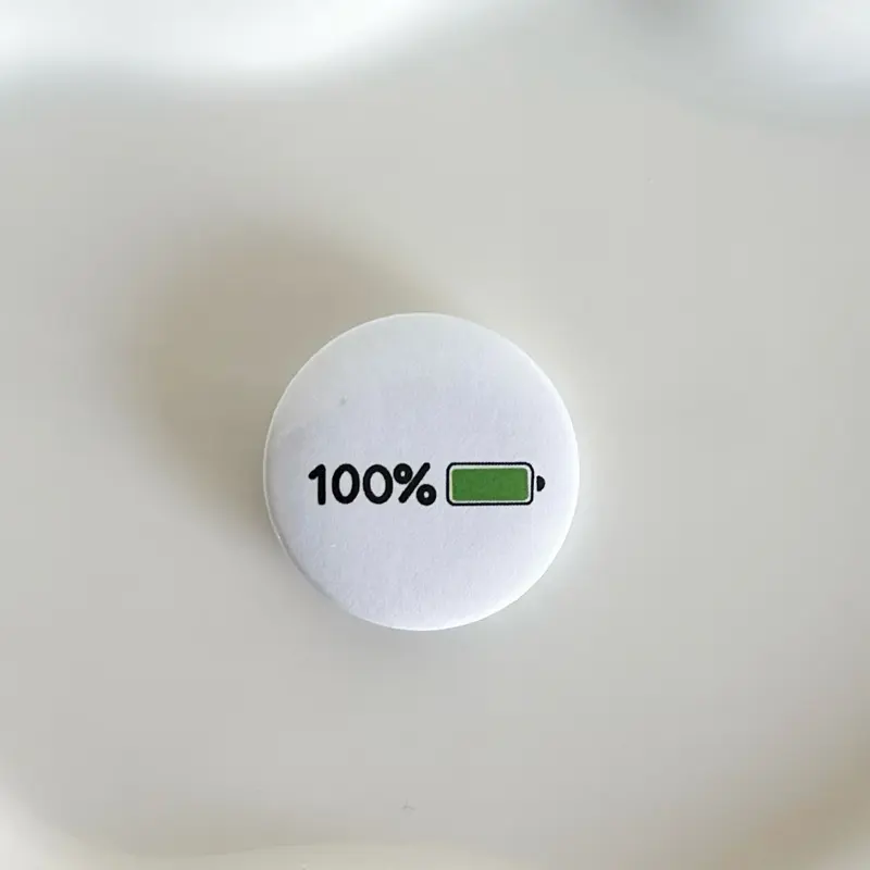 Full Battery 1.25 inch Pin Button Badge -  buttons pins - pinback accesories
