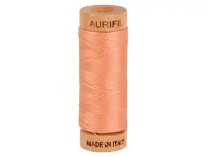 Aurifil 80wt 2-Ply Cotton Thread | Peach (#2215) | 300 yds