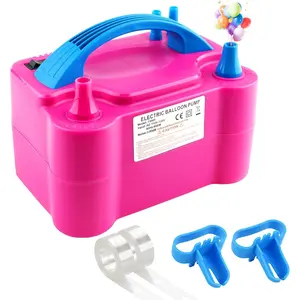 Balloon Pump 600W 110V Electric Balloon Pump Electric Inflator Balloon Air Pump-2 Tying Balloon Blower for Decoration