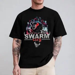 Houston Swarm City 2025 Playoffs Shirt, Game Day Sweatshirt, Houston Football Hoodie, Bulls on Parade Fan Gear