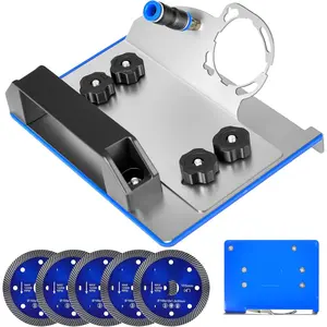 45 °   Tile Chamfering Tool with 4Pcs Saw Blades, Angle Stand For Tile 45 °   Chamfer Cutting,-Type Chamfering Fixed Stand Type Angle