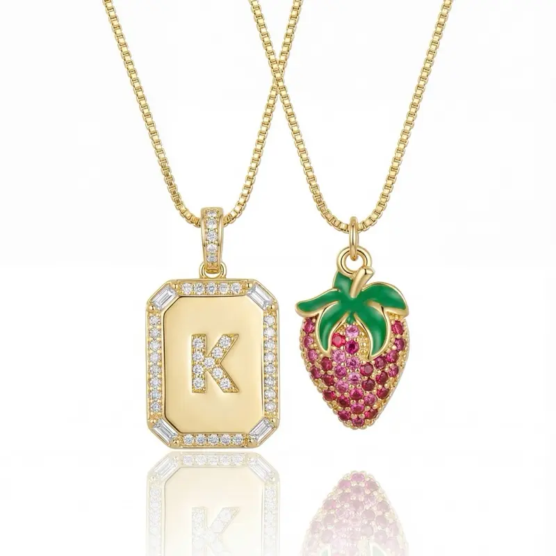 Initial necklace set