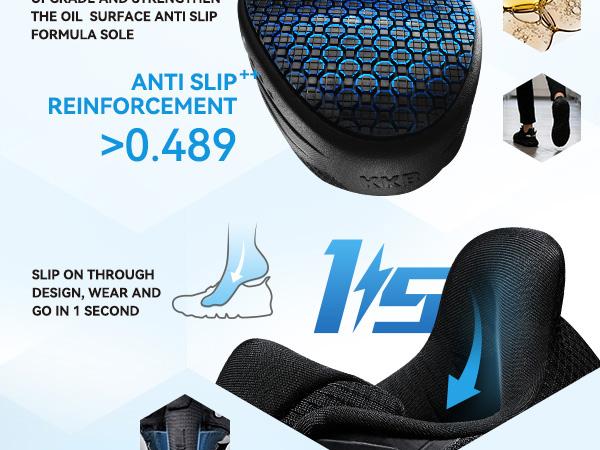 【2026 Recién llegado】Non Slip Work Shoes for Womens Water Resistant Walking Sneakers Slip On Food Service Chef Kitchen Shoes 【2026 Recién llegado】Non Slip Work Shoes for Womens Water Resistant Walking Sneakers Slip On Food Service Chef Kitchen Shoes