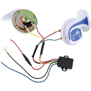 12V 115dB Loud Classical  Shaped  Speaker Tone Siren for  Boat    Van ,  Horn Electric  Horn Kit