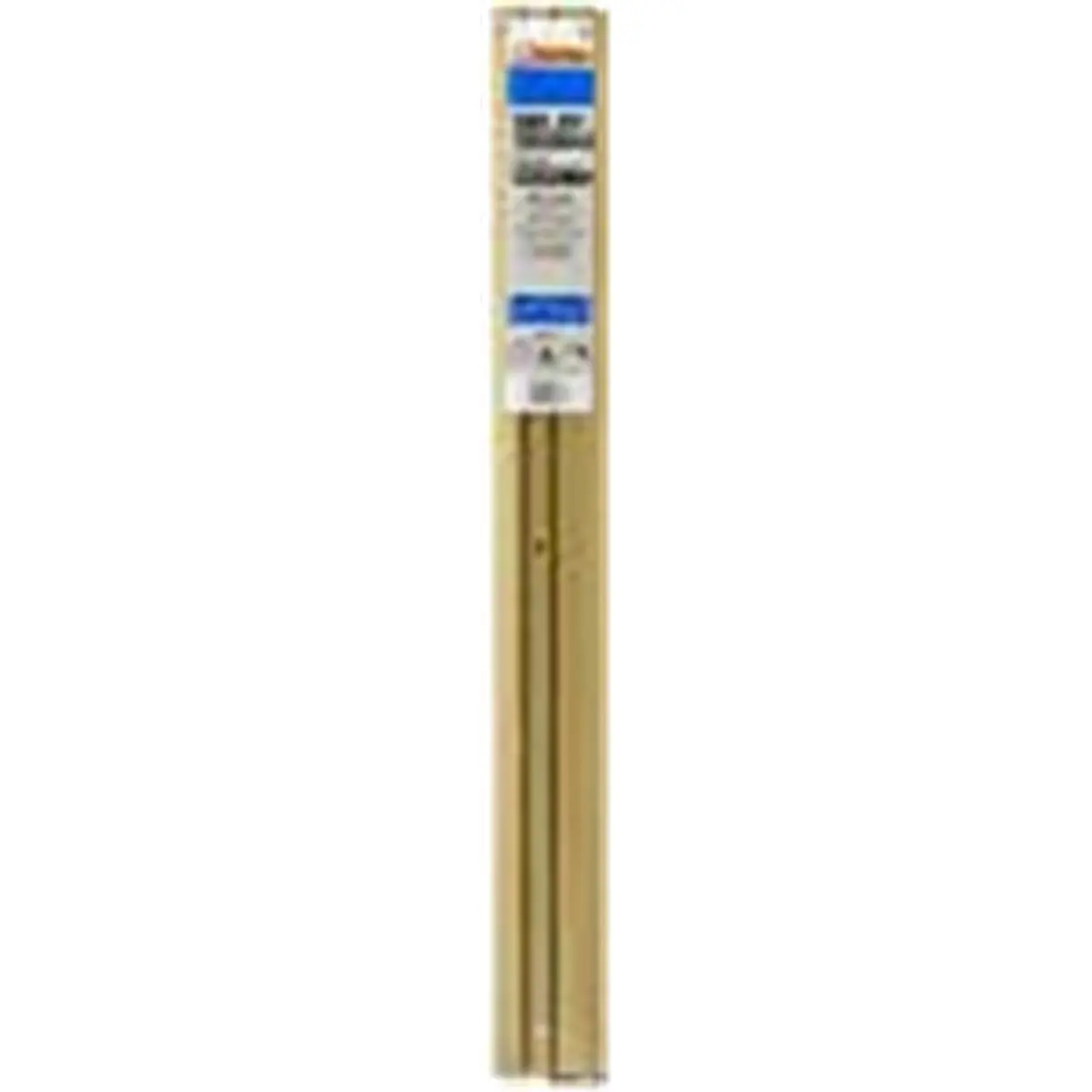 THERMWELL PRODUCTS Low Duplex Threshold for High Traffic Areas, Durable Heavy-Gauge Aluminum with Vinyl Insert, 3.75 x 36 in., Brite Dipped Gold