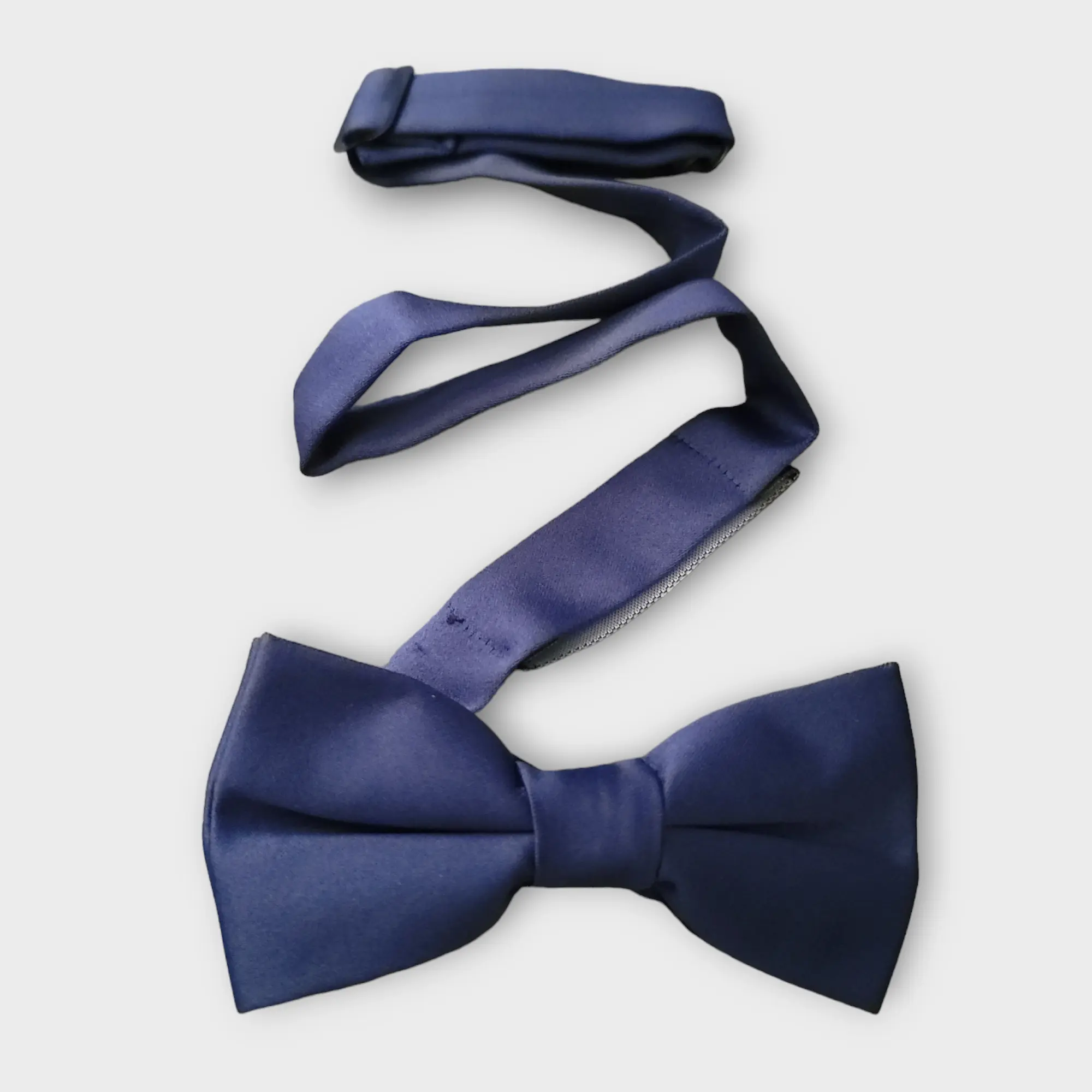 Navy Blue Boys Pre-tied Adjustable Neck Strap Bowtie