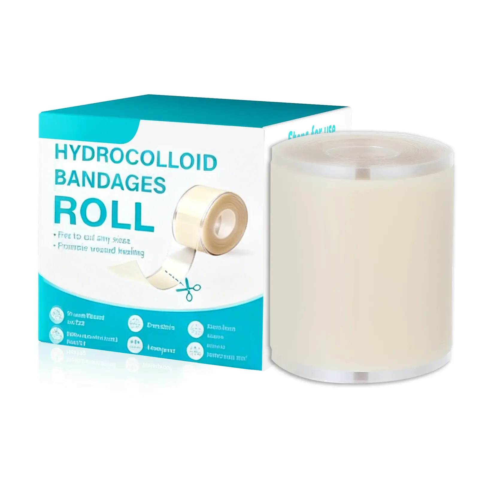Hydrocolloid Roll 5cm×1.5m  Breathable Cut to Size for All Wounds #HydrocolloidRoll #WoundCare #FirstAidEssential #CutToSizeBandage #BreathableBandage