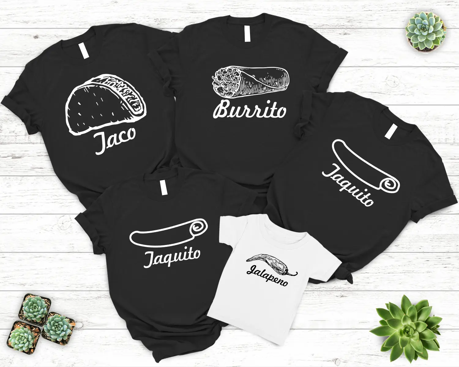 Matching Family Dad Mom Baby Daddy Mommy Son Daughter Matching Outfit Dad And Son Dad And Daughter Funny Food Matching Family T-Shirt Cotton Fabric