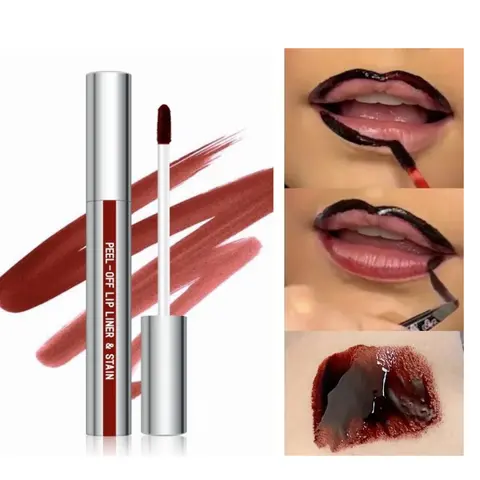 LIP LINER - Peel-Off Lip Liner  Stain - All Day & Night Lipliner Long-Lasting Moisturizing Lip Stain Peel Off