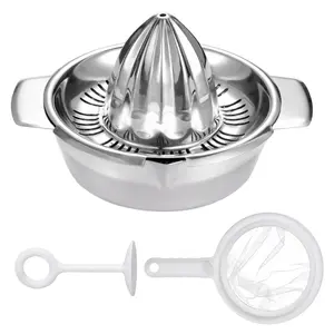 300ml Stainless Steel Lemon Squeezer & Manual Juicer - Heavy Duty Hand Press for Orange, Citrus, Lime | Dishwasher Safe & Anti-Corrosion
