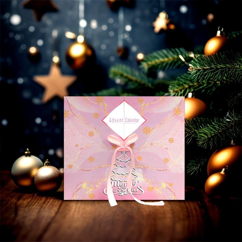 Countdown Dream Calendar Themed Gift Box, 24 Surprise Slots, Valentine's Day Heart Decoration, Holiday Decor & Gifts, Perfect Valentine's Present