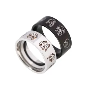Anime Cartoon Character Engraved Ring - Stainless Steel Cosplay Jewelry | Rust-Proof & Tarnish-Free Daily Wear