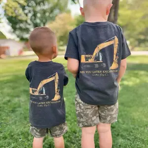 Excavator Boy's Short Sleeve Shirt, Youth and Adult shirt, Youth sweatshirt, Southern Boy Co Shirt, Family Matching Outfits, Dad And Son Tee, Family shirt,Trending tee, youth clothing, gift for son and daughter, vacation outfit
