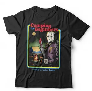 Friday 13th Tshirt Camping For Beginners Unisex & Kids Jason Halloween Funny