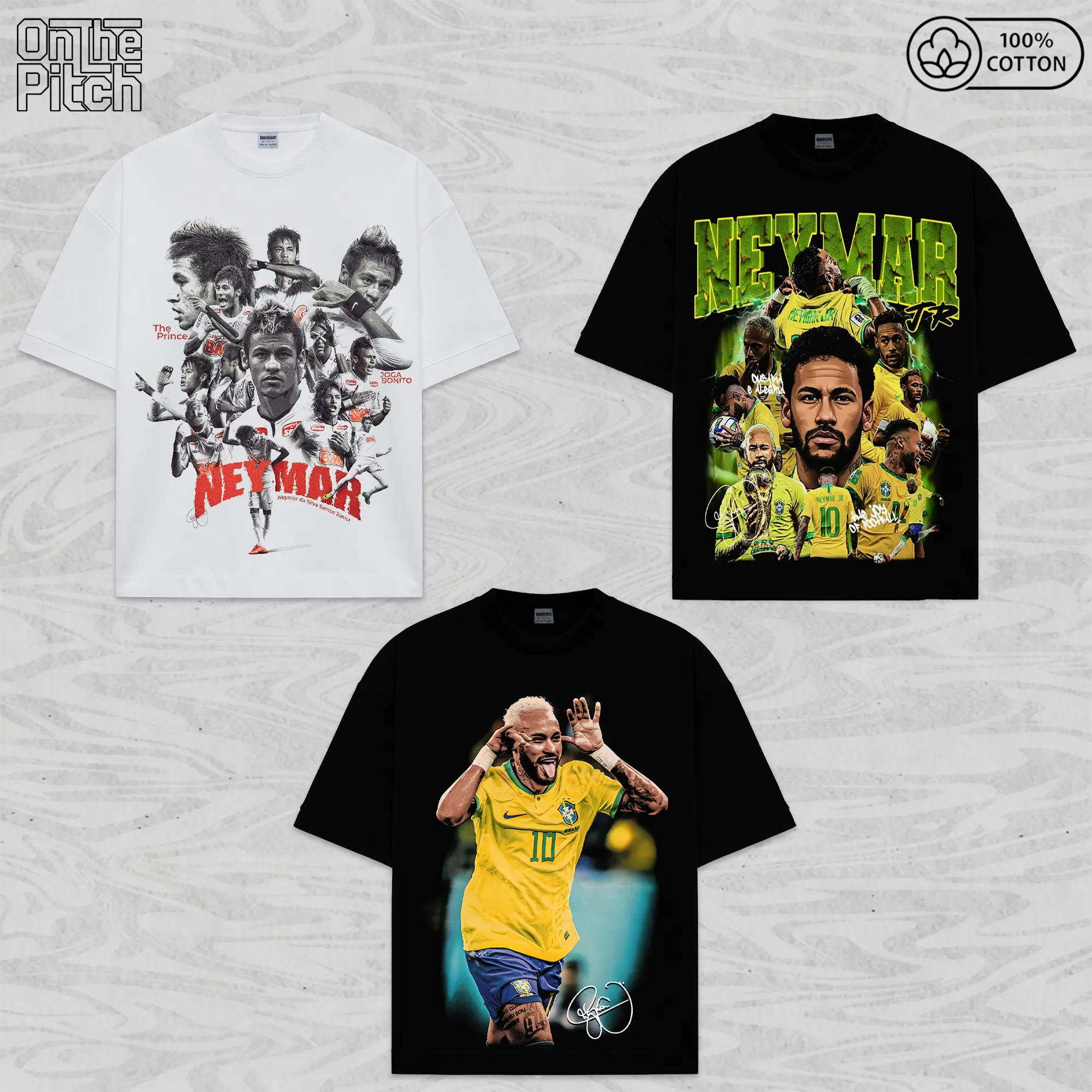 Neymar Jr Collection Soccer Graphic T-Shirt - Brazil National Team Fan Merchandise, The Big Tournament 2026 Inspired Soccer Tee, Vintage Style Premium Cotton Shirt, Unisex Soccer Apparel, Gameday Essential