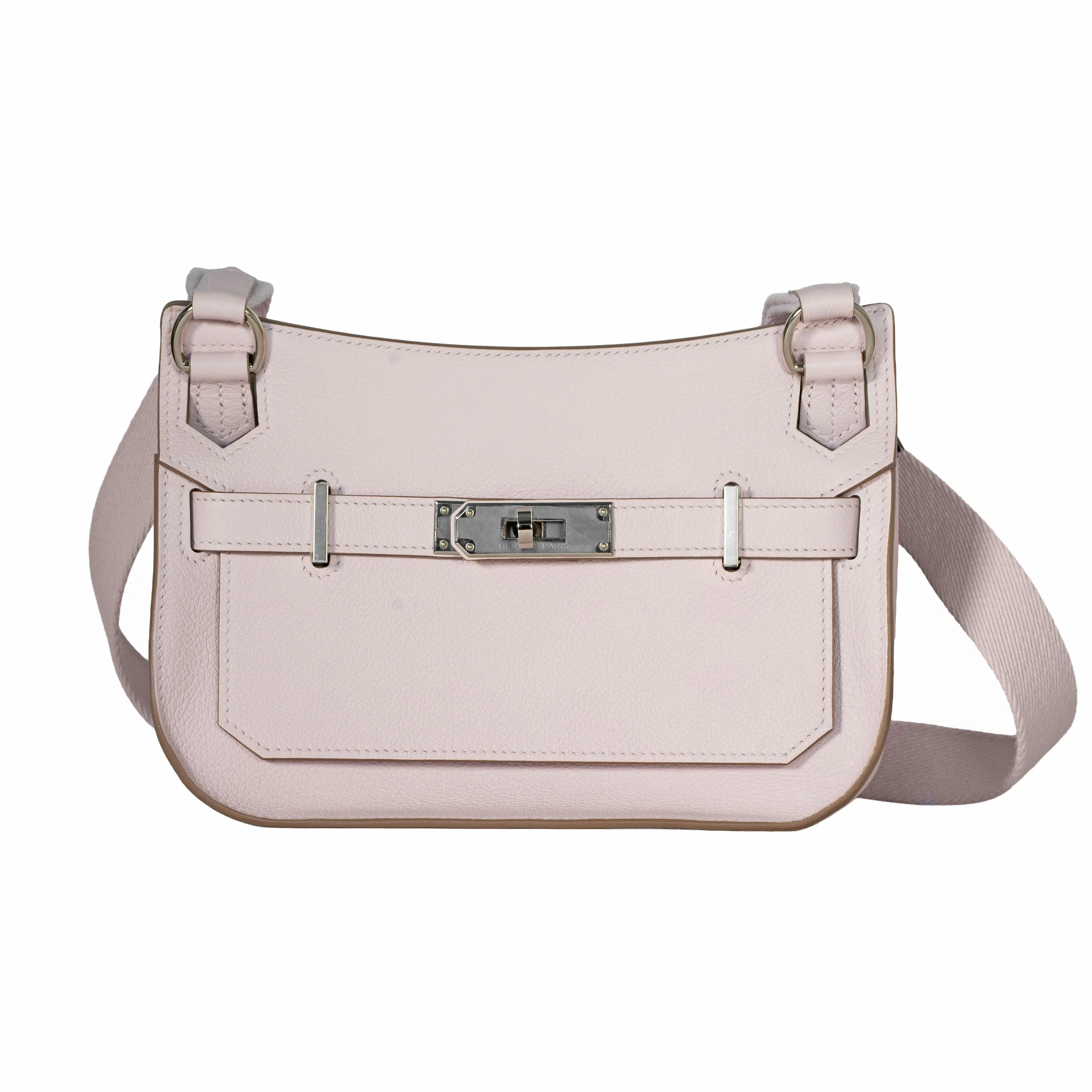 Pre-owned HERMÈS Evercolor Shoulder Bags Bicolor Mini Jypsiere Mauve Pale Verso