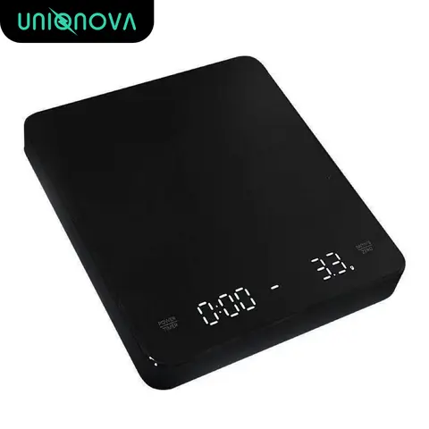 Digital Coffee Scale with Timer for Pour Over Drip Coffee 3kg/0.1g Espresso g/oz/ml LED Display  Type-C Recharge Tare Function Precise Measuring