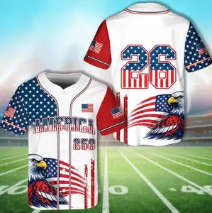 Collection 2026 America 250th Anniversary Baseball Jersey, 1776–2026 We The People 250 Years of Freedom Jersey, Patriotic Eagle USA Jersey, 4th of July - Multiple Colors Available