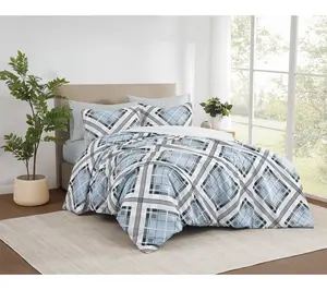 Truly Soft Lars Plaid 3 Piece Full/Queen Comforter Set