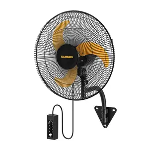 CAMMOO 20 Inch Wall Mount Fan Oscillating with 600D Oxford Cover, Extended 3.3ft Wired Remote and 6.6ft Power Cord, 3-Speed High Velocity Industrial Wall Mounted Fan for Garage, Workshop, Gym