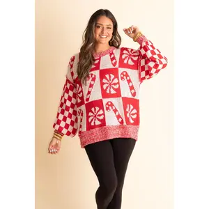 Holly Jolly Checkered Sweater