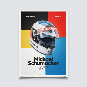 Michael Schumacher | 1991 Helmet | Schumacher Poster