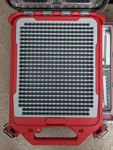 9mm Ammo Storage Insert 3D Printed Drop-In for Milwaukee Slim Packout 48-22-8436 Holds 450 Rounds