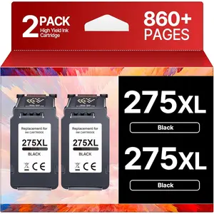 PG-275 Black Ink  Replacement for  275 Black Ink  275XL to Use with 275XL Ink Cartridege for  Printers PIXMA TR4720 TS3522 TR4700 TS3722 TS3500 TS3520 TS3720 TR4722 (2 Black)