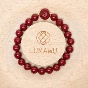 LUMAWU Sound-Cleansed Cinnabar Chinese Zodiac Bracelet | Rabbit Peace & Harmony