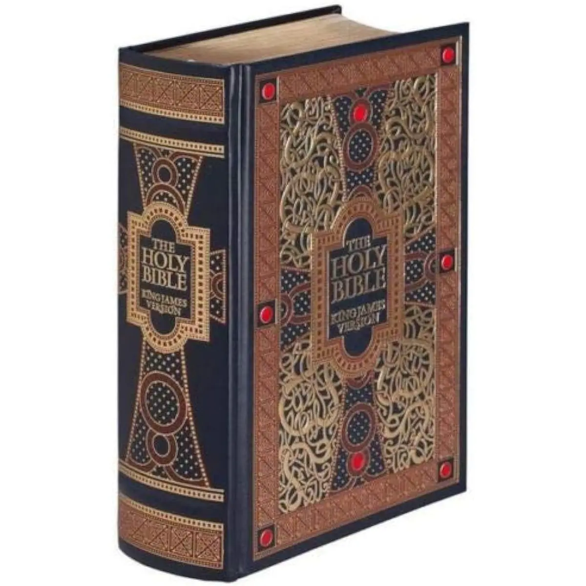 King James Version Holy Bible - Gustave Dore Illustrated, Leather Hardcover, Fine Literature and Design, Vibrant Red Accents, Religious Collector's Edition Luxurious Gift for Enthusiasts
