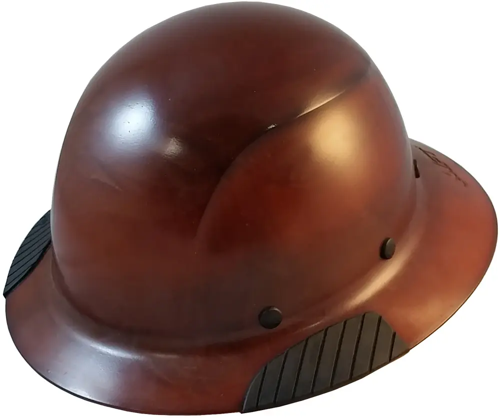 Fiberglass Natural Tan Dax Lift Safety Composite Hard Hat Kit ANSI Type I Class C with Custom Options for Chin Straps, Protective Edging, and Storage Totes from Texas America Safety Company