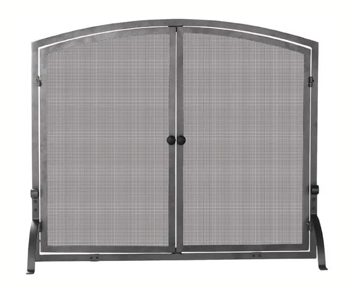 Uniflame Single Panel Olde World Iron Screen With Doors - Medium