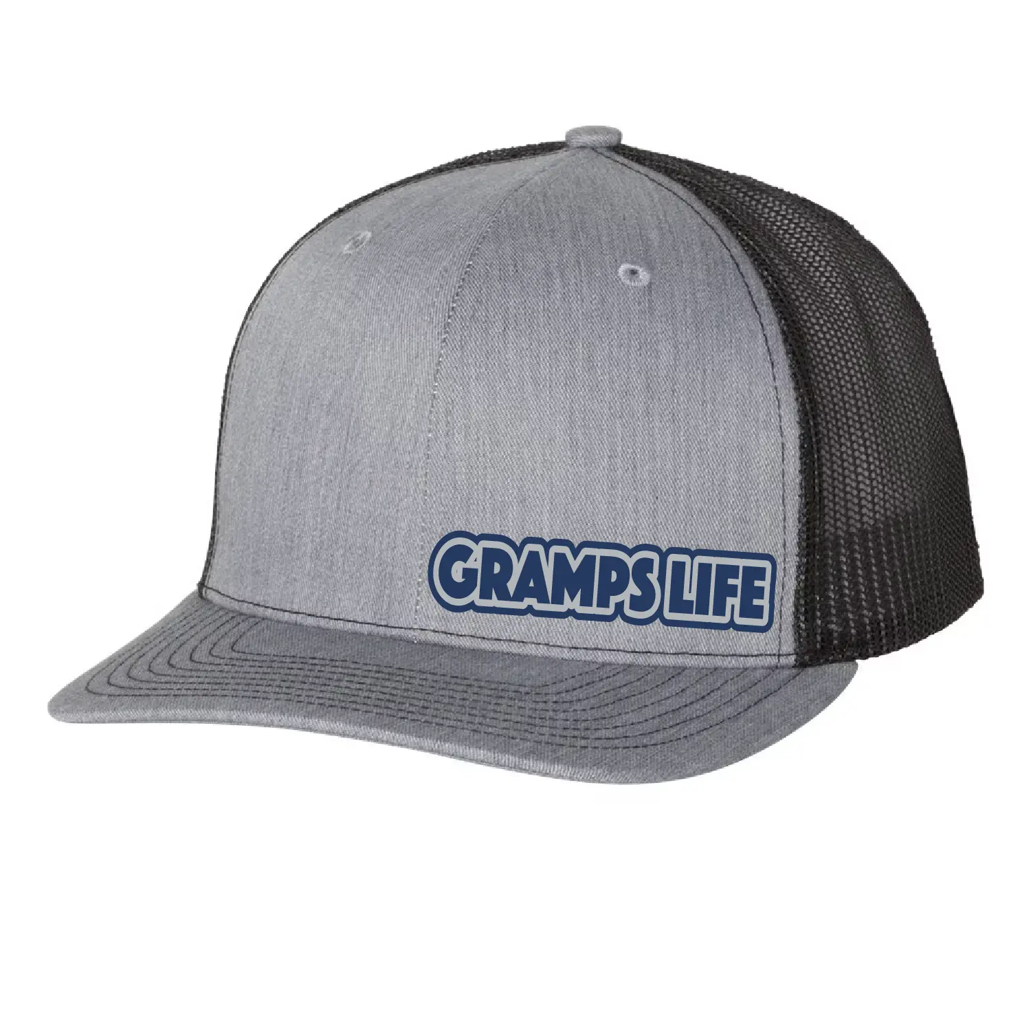 Gramps Life Leather Patch Hat, Custom Grandpa Hat, Gramps Cap, Trucker Hat, Father's Day Gift, Grandfather Hat