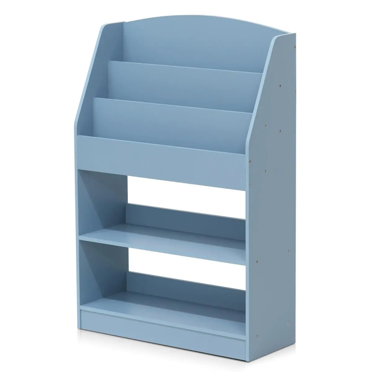 Furinno  Kidkanac Magazine & Bookshelf with Toy Storage, Light Blue