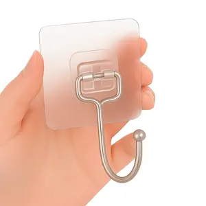 Jungle Eye 30-Pack Large Adhesive Hooks All Purpose, Hooks For Hanging, Wall Hooks, Towel Hooks For Bathroom, Picture Hangers, Bathroom Shower Kitchen Keys Door Outdoor Home Improvement Utility Sticky Hooks