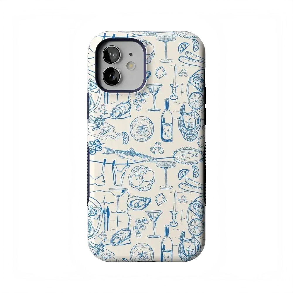 Casely iPhone 12/12 Pro Case | Dolce Vita | Amalfi Aperitivo | Bold Protective Design | Compatible with MagSafe