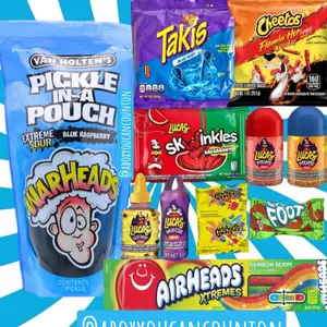 Blue Raspberry Pickle Kit Food Crush Viral New Trending TIKTOK Snack