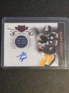 2010 Panini Plates & Patches #221 Jonathan Dwyer #/699 Laundry Tag